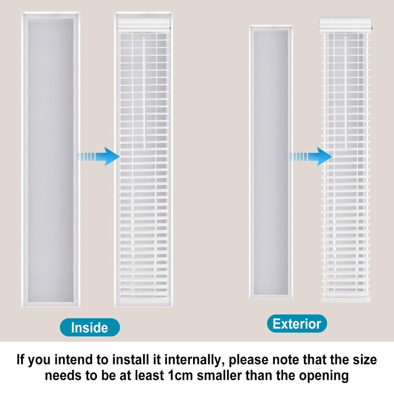 DoubleFill 2 Pack 8.5'' x 72'' Cordless Sidelight Blinds 2''