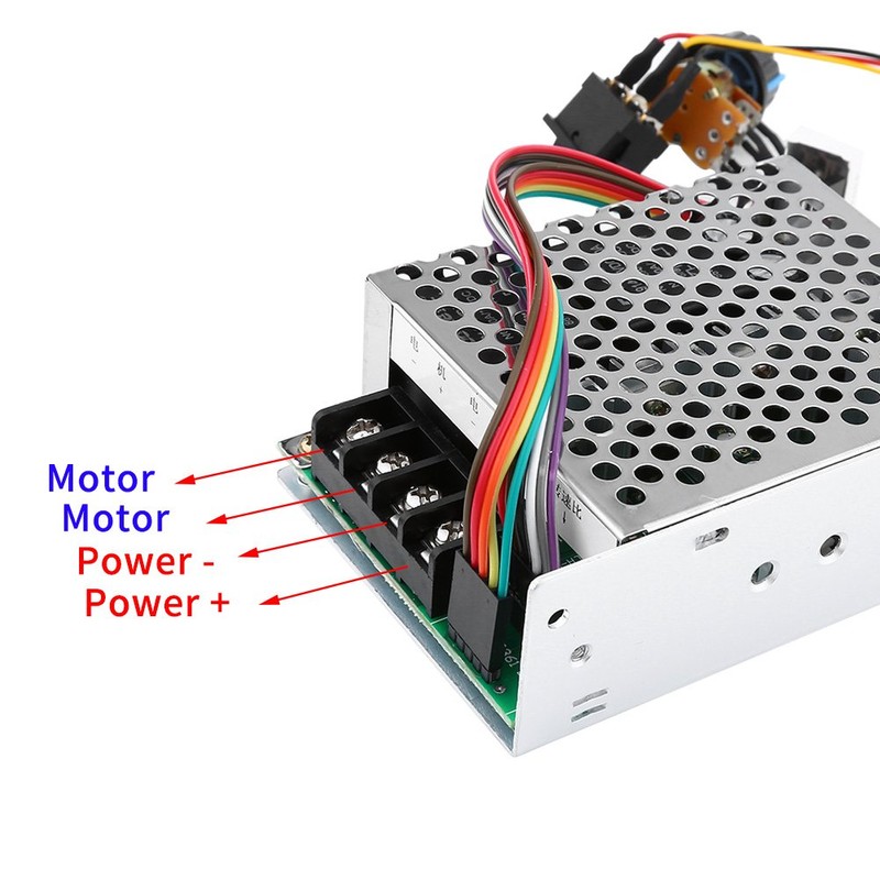 Walfront Motor Speed Controller, DC10V-55V PWM Brushed DC Motor Controller,
