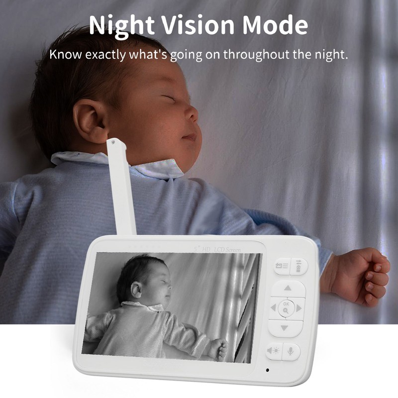 Baby Monitor 3X Magnification 2 Way Intercom Night Vision 1000ft