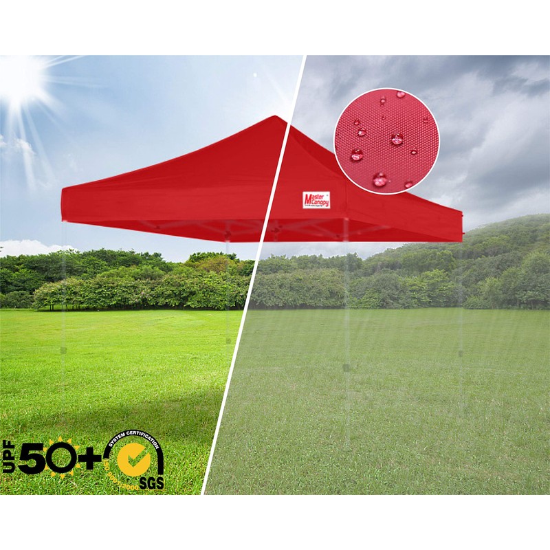 MASTERCANOPY Replacement Pop Up Canopy Top (10x10, Burgundy)