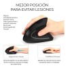 Mouse Ergonomico Inalambrico 2.4 Ghz 10 Metros De Alcance Color