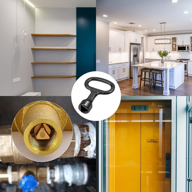 Zeayebsr Pack of 2 triangular keys, universal triangular key, 9