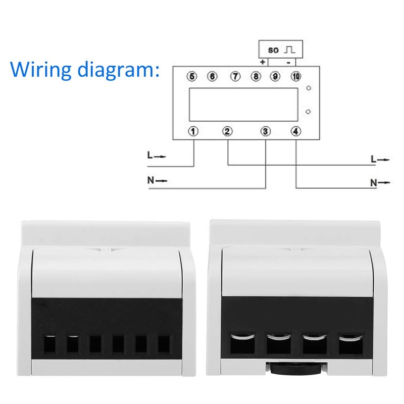 Smart Single-Phase Meter 220V DIN-Rail Electricity Energy Meter Digital 1