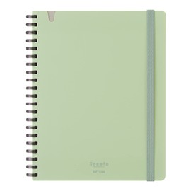 Kokuyo Sooofa B6 Notebook, Soft Ring Notebook, Transformation, 0.2 inch (4 mm) Square, Green, SV748S4-G