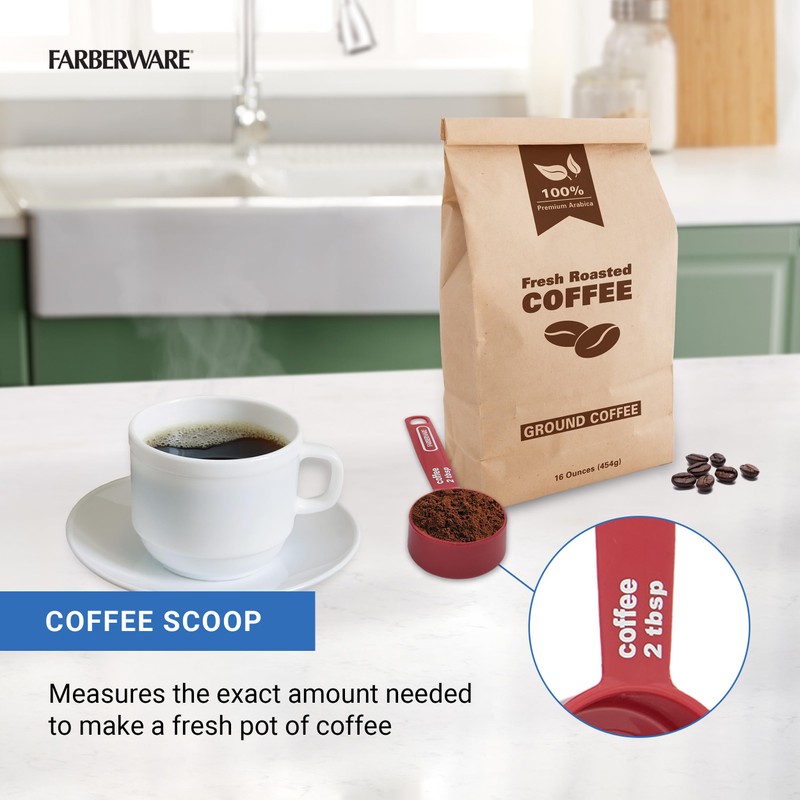 Farberware Professional 5-Piece Measuring Cup Set with Coffee Scoop Durable