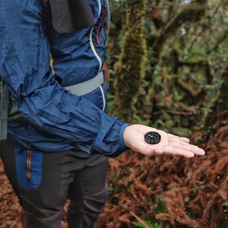 TIXIPEM 40mm Mini Compass [5PCS] - Pocket Oil Filled Small