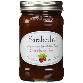 SARABETHS FRUIT SPRD STRWBRY PEACH 18OZ