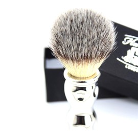 Synthetic Hair Shaving Brush Stainless Steel Handle with Classical Box Presant
