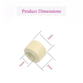 500Pcs MicroLink Beads for Hair Extensions, Micro Link Rings 5mm Silicone Lined Beads for I Tip Hair Extension Tool (Beige)