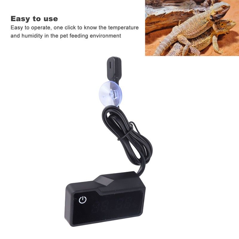 Reptile Digital Thermometer Hygrometer Magnetic Reptile Humidity and Temperature Meter