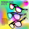 GloFX Snap On Glasses: Interchangeable Snap-On Lens Diffraction Effects |