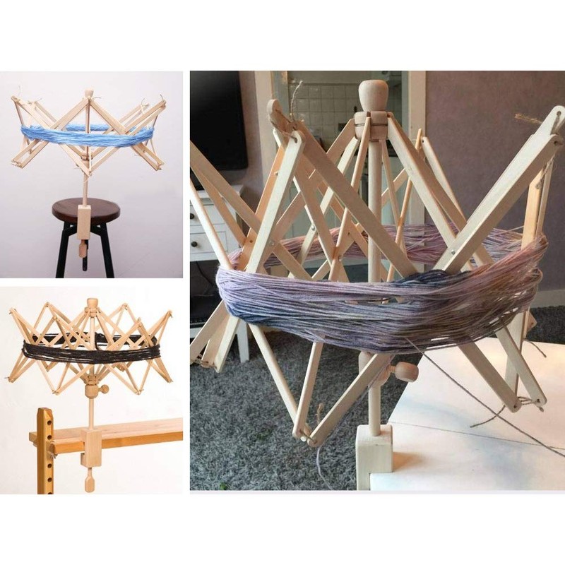 Wooden Umbrella Swift Yarn Winder - 24" Swift Yarn Winder