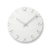 Lemnos CARVED Arabic NTL10-04A Wall Clock, Carved, White, 9.4 inches