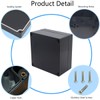 Otdorpatio Project Box IP65 Waterproof Junction Box ABS Plastic Black