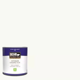 BEHR PREMIUM PLUS Ultra Pure White Ceiling Flat Interior Paint Acrylic