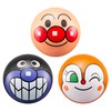 Agatsuma Anpanman Mini Face Ball, Set of 3, Anpanman, Bi-kin-chan