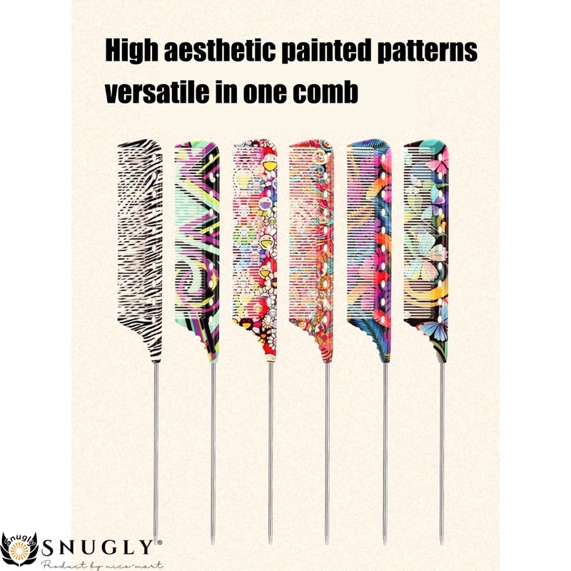 Snugly Professional Heavy Duty Tangle Free Ring Comb with Multiple