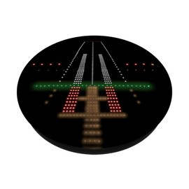 Airport at Night PAPI Approach Airplane Pilot Design