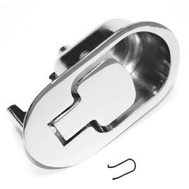 Generic Recliner Pull Handle Replacement Parts Metal Recliner Hand Release Fits Most Recliner Couch Sofa Chair(1, Silver color)