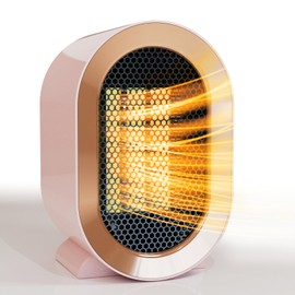 Swocky Indoor Electric Portable Space Heater, 1200W Personal Desk Heater, Fast Quiet Heating Ceramic with Thermostat for Small Room,Bedroom and Office Use (Blue)