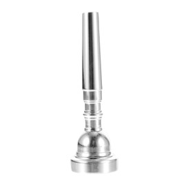 FUNOMOCYA Portable Silver Plated Trumpet Mouthpiece Replacement for Beginners Professionals Durable Comfortable Music Instrument Accessory Wear Resistant