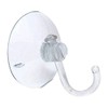 Merriway BH04114 (6 Pcs) Clear Plastic Suction Hook with Plastic