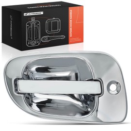 A-Premium Front Left Driver Side Exterior Door Handle Compatible with Freightliner Business Class M2 2008-2012, Cascadia 2008-2016, Chrome