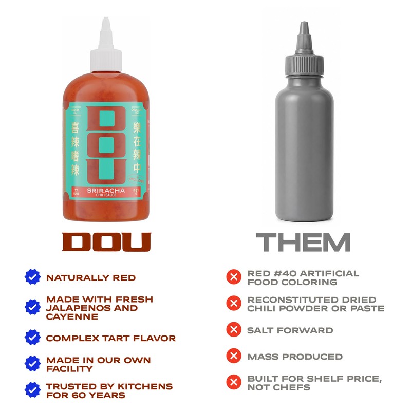 DOU by Uncle Chen Hot Sauce - Naturally Red, Fresh