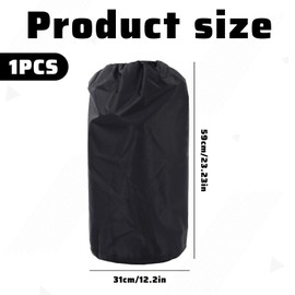 Gas Bottle Cover,Waterproof Propane Tank Covers,Full Cover Gas Tank Covers with Drawstring,Suitable for Outdoor,Garden,Home,BBQ