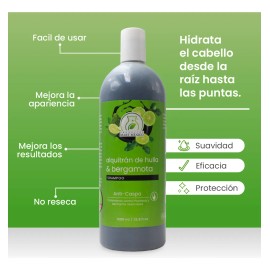 Shampoo Alquitrán De Hulla & Bergamota Control Caspa (1 L)