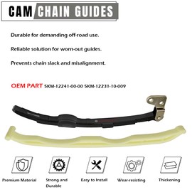 GOLKNHA Cam Timing Chain Guides Kit for Rhino 660 YXR660 Grizzly YXR660 2002-2008