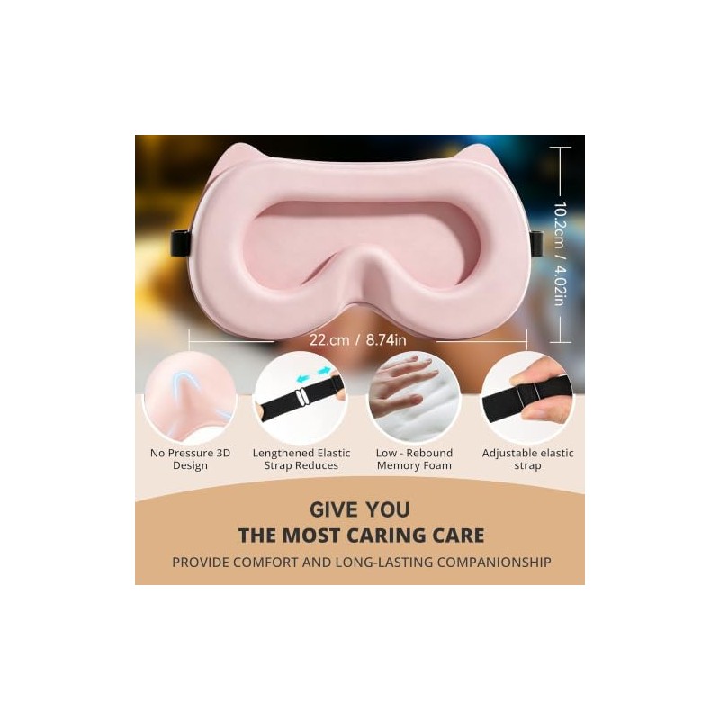 Sleep Mask Travel Case, Compact Lightweight Accessory for Travel and