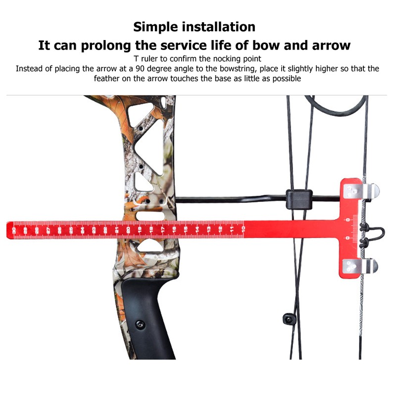 Bow String Nocking Points Pliers Set T Ruler Nocking Buckle