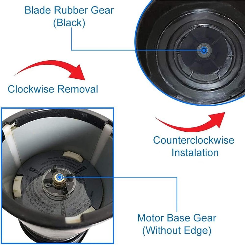 Hominas Clutch Guide Gearbox, 4 Pieces Mixer Coupling Blender Coupler