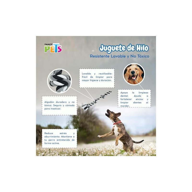 Fancy Pets Juguete de Hilo para Perros Grandes. 56 cm.