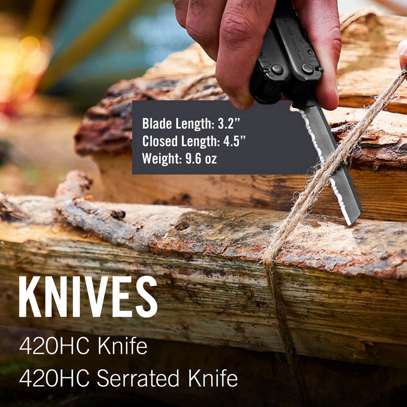 LEATHERMAN, Super Tool 300 Multitool with Premium Replaceable Wire Cutters