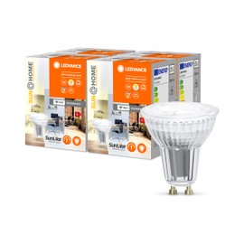 LEDVANCE SUN@HOME LED Lamp GU10 with 4.9 W Replaces 40 W, 268 Lm, Sunlight to Fireplace (2200-5000 K), CRI95, SUN@HOME Smart WiFi Light Controllable via Alexa, Google and App, Pack of 4