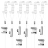 Dunzy 10 Pcs Picture Rail Hanging System Kit Picture Rail