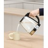 Emerald Glass Tea Kettle, Countertop Electric Kettle Water Boiler Heater,