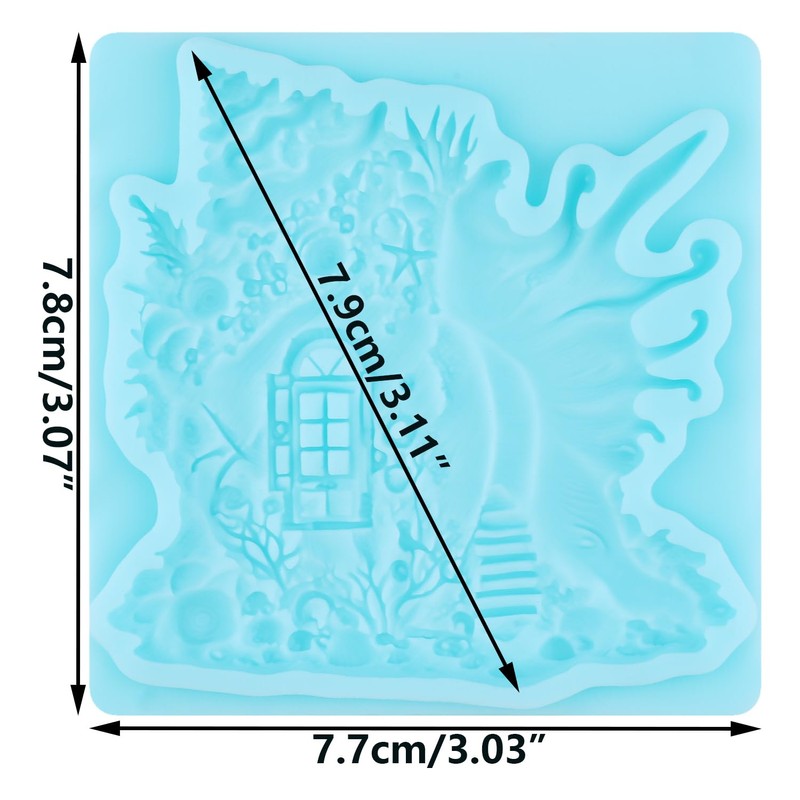 Conch House Fondant Silicone Molds