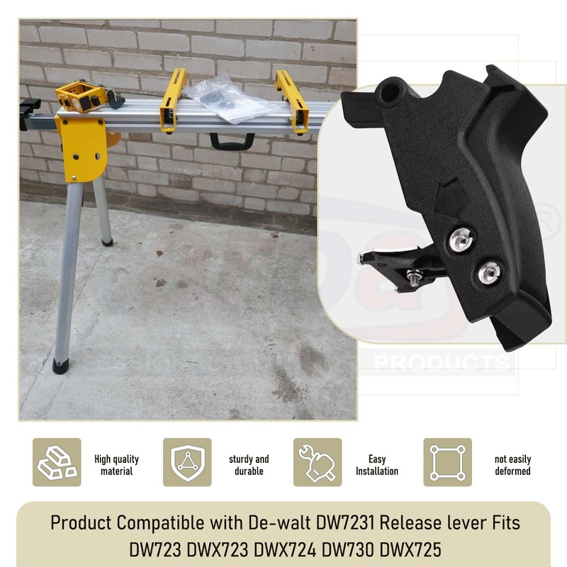 2 Pack N087371 Miter Saw Mounting Brackets Compatible with De-Walt