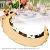 Serving Platter Zinc Alloy Fruit Plate Contemporary Half‑Moon Shape Tableware