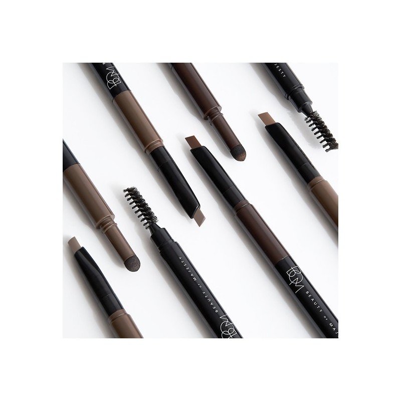 BOM 3-in-1 Triple Edge Eyebrow - #01 Gray Brown /