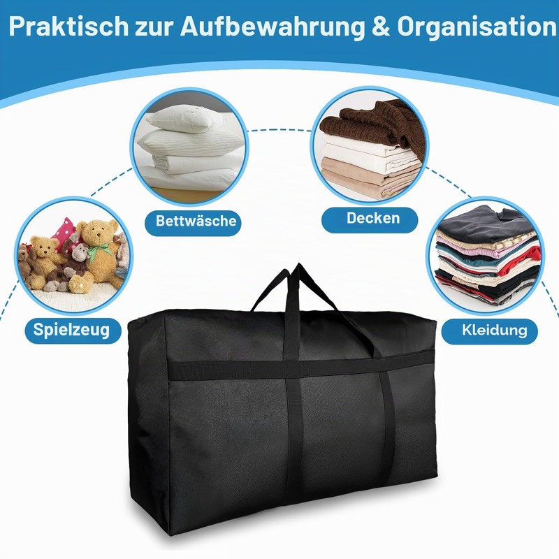 Storage Bag XXL 180L, 2 Suck Robust Oxford Large Bag,