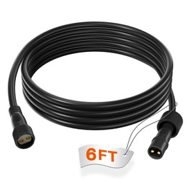 addlon Extension Cord 6FT for Solar String Lights Solar Panel Outdoor Waterproof Extension Cable Compatible for Outside Easy Installation Connectable for Garden, Patio, Yard, Eco-Friendly and Durable