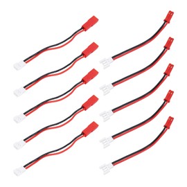 YINETTECH 10pcs 22AWG 2Pin JST Plug Connector Male to Female Female to Male Connector Cable Wire Adaptor Suitable for RC Toys Battery