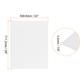 Rebower 15 PCS White Foam Board 22x28 Inch, Foam Boards 1/8 Inch Thick Foam Poster Board, [for Presentation Projects, Art Crafts, Poster Making]