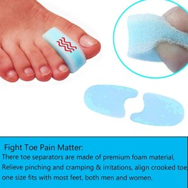 Skeerthy Foam Toe Separators, Toe Spacers 20 Pack Bunion Corrector for Align Toes and Prevent Corn, Blister, Hammer Toe Relief