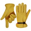 OLSON DEEPAK Leather Working Gloves for Gardening,Thornproof Gardening Gloves for