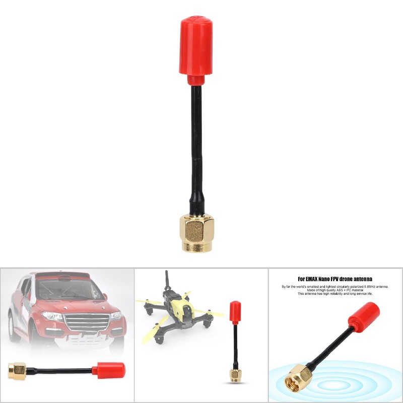 For EMAX 5.8G Nano 3dBi Gain Circularly Polarized Transmission Antenna